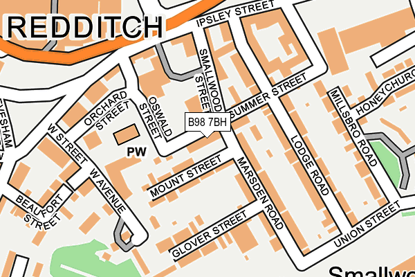 B98 7BH map - OS OpenMap – Local (Ordnance Survey) B98 7BH map - OS OpenMap – Local (Ordnance Survey)