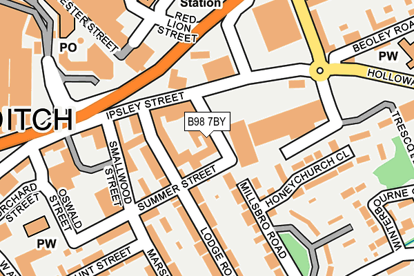 B98 7BY map - OS OpenMap – Local (Ordnance Survey) B98 7BY map - OS OpenMap – Local (Ordnance Survey)