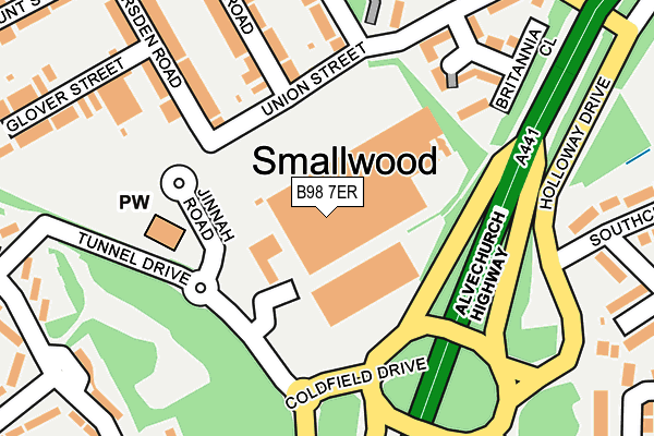 B98 7ER map - OS OpenMap – Local (Ordnance Survey) B98 7ER map - OS OpenMap – Local (Ordnance Survey)