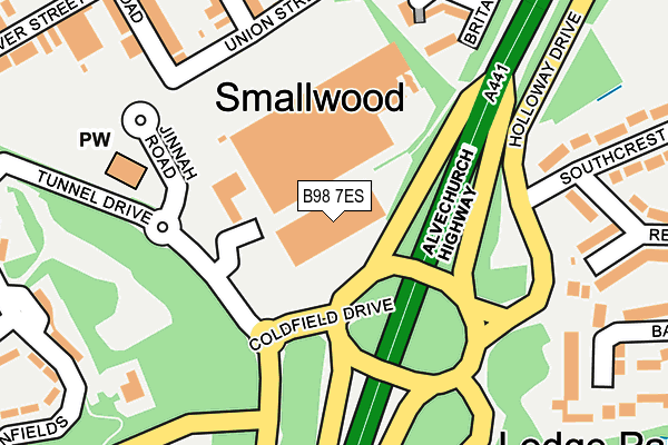 B98 7ES map - OS OpenMap – Local (Ordnance Survey) B98 7ES map - OS OpenMap – Local (Ordnance Survey)