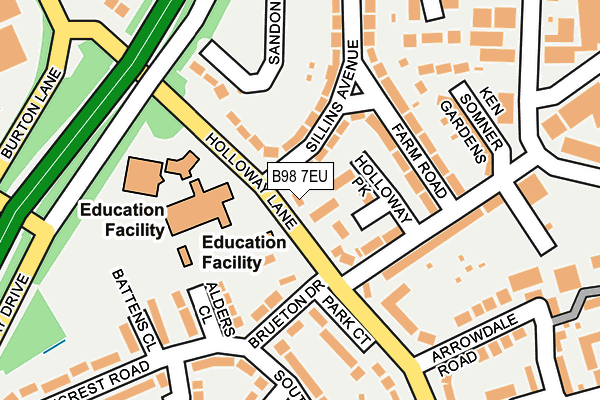 B98 7EU map - OS OpenMap – Local (Ordnance Survey) B98 7EU map - OS OpenMap – Local (Ordnance Survey)