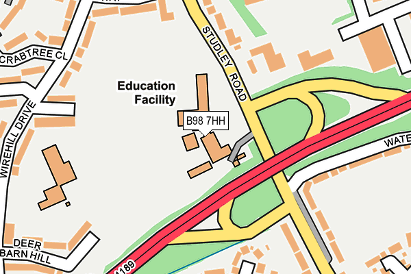 B98 7HH map - OS OpenMap – Local (Ordnance Survey) B98 7HH map - OS OpenMap – Local (Ordnance Survey)