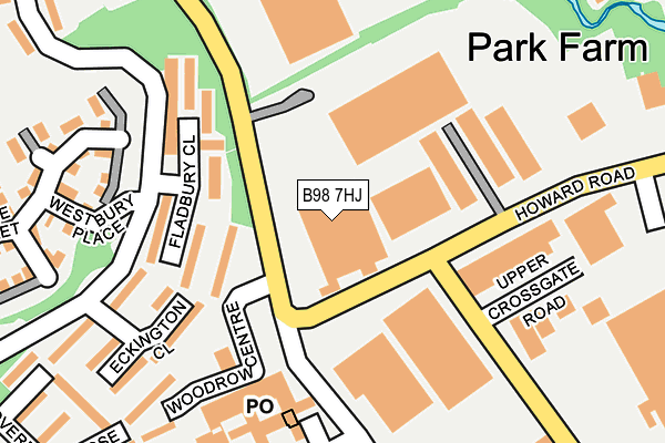 B98 7HJ map - OS OpenMap – Local (Ordnance Survey) B98 7HJ map - OS OpenMap – Local (Ordnance Survey)