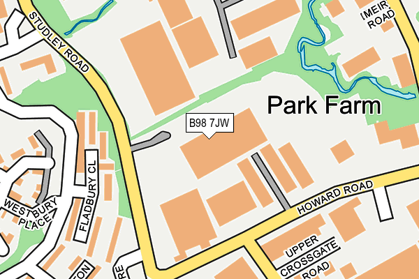 B98 7JW map - OS OpenMap – Local (Ordnance Survey) B98 7JW map - OS OpenMap – Local (Ordnance Survey)