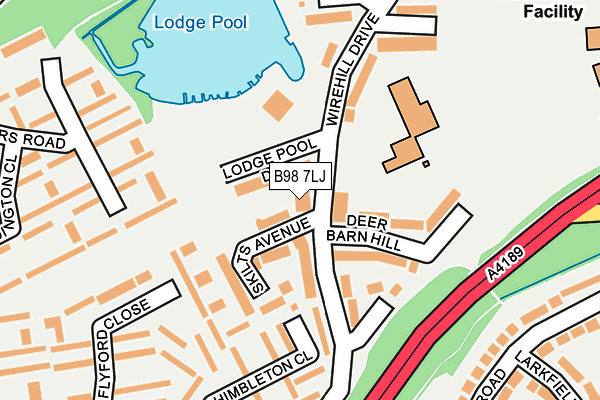B98 7LJ map - OS OpenMap – Local (Ordnance Survey) B98 7LJ map - OS OpenMap – Local (Ordnance Survey)