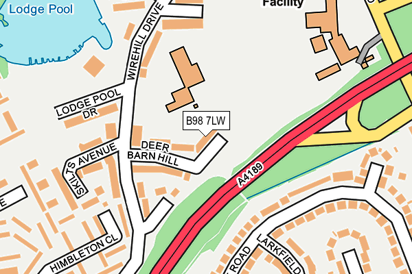 B98 7LW map - OS OpenMap – Local (Ordnance Survey) B98 7LW map - OS OpenMap – Local (Ordnance Survey)