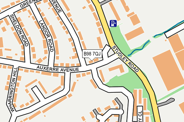B98 7QJ map - OS OpenMap – Local (Ordnance Survey) B98 7QJ map - OS OpenMap – Local (Ordnance Survey)