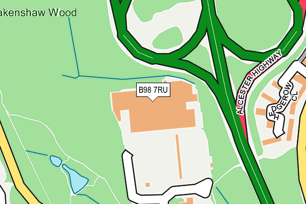 B98 7RU map - OS OpenMap – Local (Ordnance Survey) B98 7RU map - OS OpenMap – Local (Ordnance Survey)