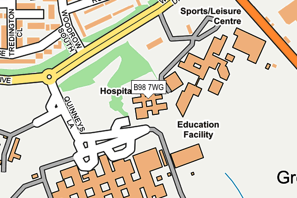 B98 7WG map - OS OpenMap – Local (Ordnance Survey) B98 7WG map - OS OpenMap – Local (Ordnance Survey)