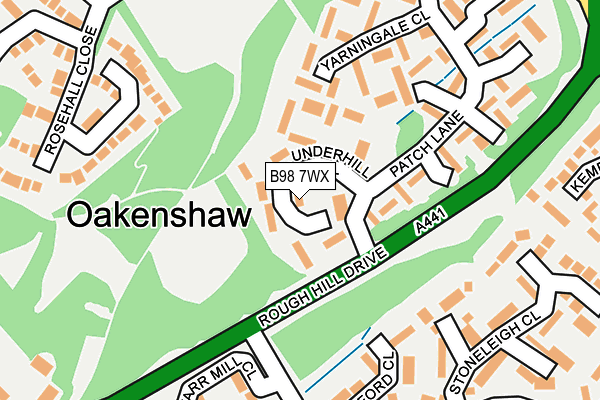 B98 7WX map - OS OpenMap – Local (Ordnance Survey) B98 7WX map - OS OpenMap – Local (Ordnance Survey)
