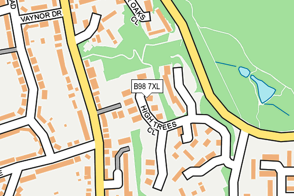 B98 7XL map - OS OpenMap – Local (Ordnance Survey) B98 7XL map - OS OpenMap – Local (Ordnance Survey)