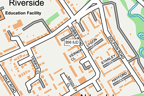 B98 8JD map - OS OpenMap – Local (Ordnance Survey) B98 8JD map - OS OpenMap – Local (Ordnance Survey)