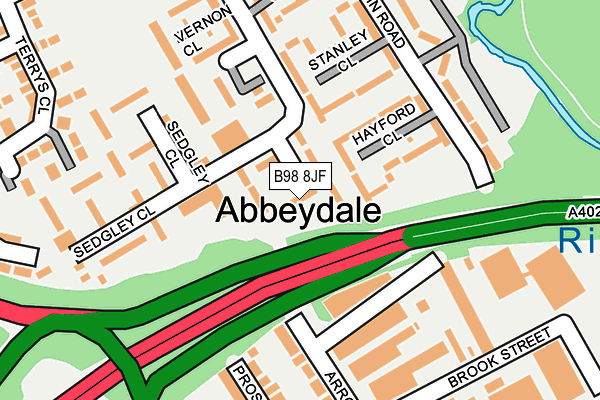 B98 8JF map - OS OpenMap – Local (Ordnance Survey) B98 8JF map - OS OpenMap – Local (Ordnance Survey)