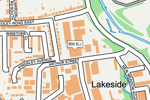 B98 8LJ map - OS OpenMap – Local (Ordnance Survey) B98 8LJ map - OS OpenMap – Local (Ordnance Survey)