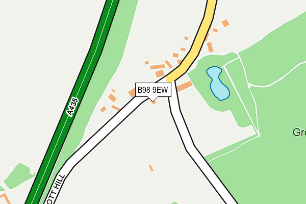 B98 9EW map - OS OpenMap – Local (Ordnance Survey) B98 9EW map - OS OpenMap – Local (Ordnance Survey)