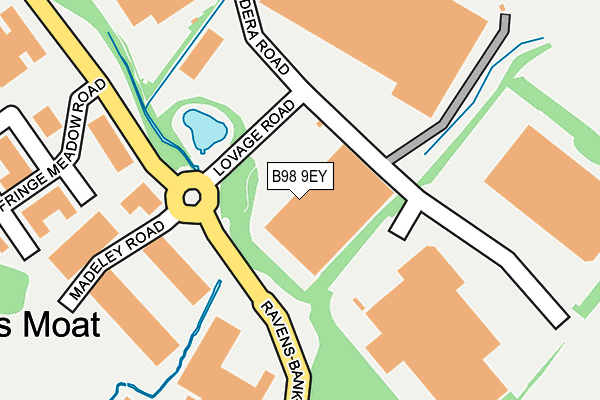 B98 9EY map - OS OpenMap – Local (Ordnance Survey) B98 9EY map - OS OpenMap – Local (Ordnance Survey)