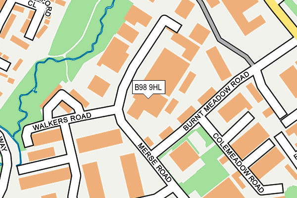 B98 9HL map - OS OpenMap – Local (Ordnance Survey) B98 9HL map - OS OpenMap – Local (Ordnance Survey)