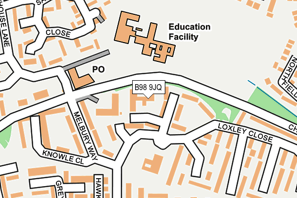 B98 9JQ map - OS OpenMap – Local (Ordnance Survey) B98 9JQ map - OS OpenMap – Local (Ordnance Survey)