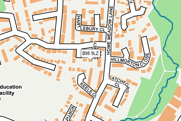 B98 9LZ map - OS OpenMap – Local (Ordnance Survey) B98 9LZ map - OS OpenMap – Local (Ordnance Survey)