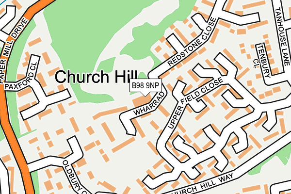 B98 9NP map - OS OpenMap – Local (Ordnance Survey) B98 9NP map - OS OpenMap – Local (Ordnance Survey)