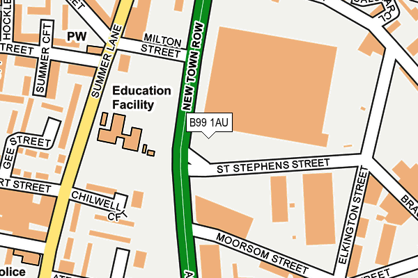 B99 1AU map - OS OpenMap – Local (Ordnance Survey) B99 1AU map - OS OpenMap – Local (Ordnance Survey)