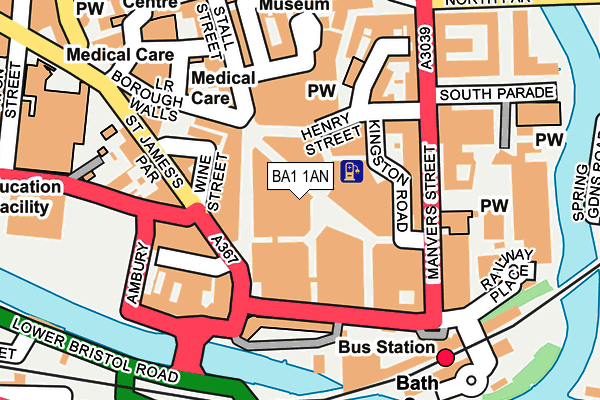 BA1 1AN map - OS OpenMap – Local (Ordnance Survey) BA1 1AN map - OS OpenMap – Local (Ordnance Survey)