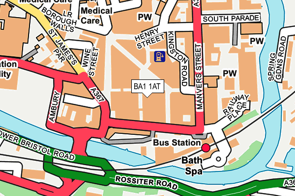 BA1 1AT map - OS OpenMap – Local (Ordnance Survey) BA1 1AT map - OS OpenMap – Local (Ordnance Survey)