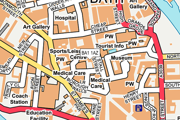 BA1 1AZ map - OS OpenMap – Local (Ordnance Survey) BA1 1AZ map - OS OpenMap – Local (Ordnance Survey)