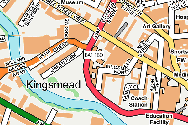 BA1 1BQ map - OS OpenMap – Local (Ordnance Survey) BA1 1BQ map - OS OpenMap – Local (Ordnance Survey)