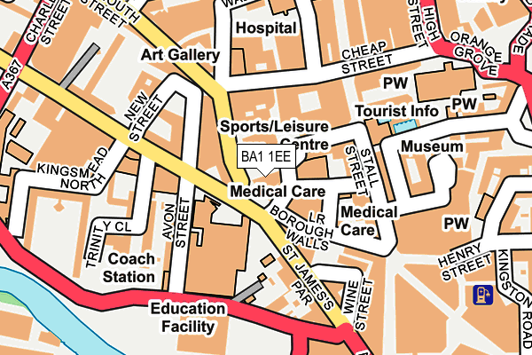 BA1 1EE map - OS OpenMap – Local (Ordnance Survey) BA1 1EE map - OS OpenMap – Local (Ordnance Survey)