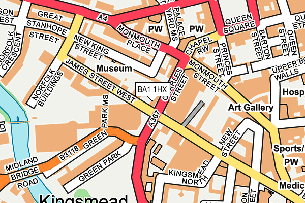 BA1 1HX map - OS OpenMap – Local (Ordnance Survey) BA1 1HX map - OS OpenMap – Local (Ordnance Survey)