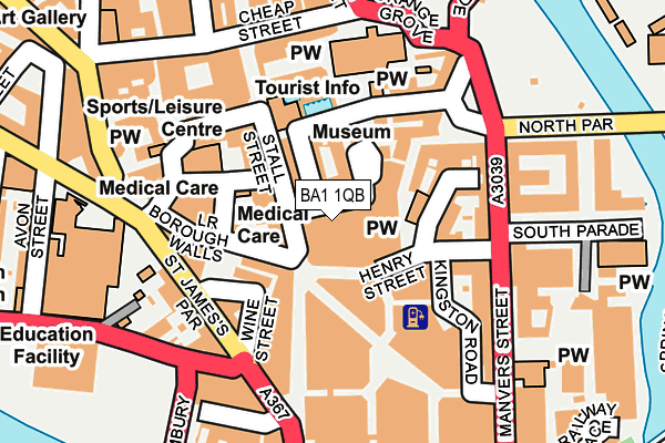 BA1 1QB map - OS OpenMap – Local (Ordnance Survey) BA1 1QB map - OS OpenMap – Local (Ordnance Survey)