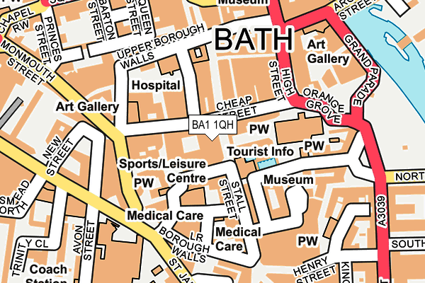 BA1 1QH map - OS OpenMap – Local (Ordnance Survey) BA1 1QH map - OS OpenMap – Local (Ordnance Survey)