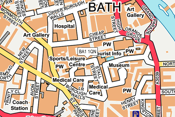 BA1 1QN map - OS OpenMap – Local (Ordnance Survey) BA1 1QN map - OS OpenMap – Local (Ordnance Survey)
