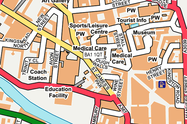 BA1 1QT map - OS OpenMap – Local (Ordnance Survey) BA1 1QT map - OS OpenMap – Local (Ordnance Survey)