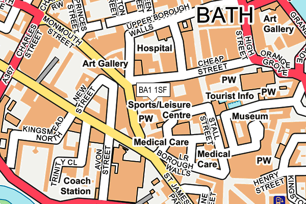 BA1 1SF map - OS OpenMap – Local (Ordnance Survey) BA1 1SF map - OS OpenMap – Local (Ordnance Survey)
