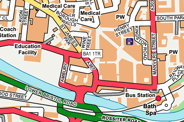 BA1 1TR map - OS OpenMap – Local (Ordnance Survey) BA1 1TR map - OS OpenMap – Local (Ordnance Survey)
