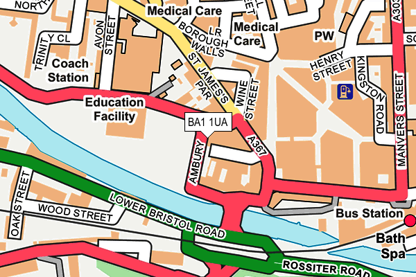 BA1 1UA map - OS OpenMap – Local (Ordnance Survey) BA1 1UA map - OS OpenMap – Local (Ordnance Survey)
