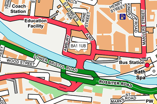 BA1 1UB map - OS OpenMap – Local (Ordnance Survey) BA1 1UB map - OS OpenMap – Local (Ordnance Survey)