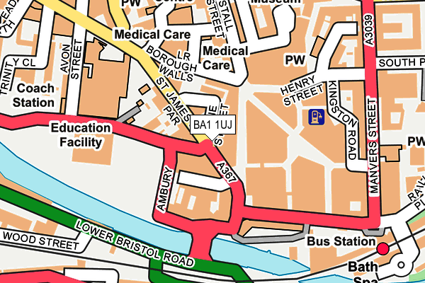 BA1 1UJ map - OS OpenMap – Local (Ordnance Survey) BA1 1UJ map - OS OpenMap – Local (Ordnance Survey)
