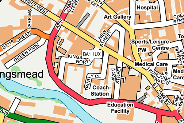 BA1 1UX map - OS OpenMap – Local (Ordnance Survey) BA1 1UX map - OS OpenMap – Local (Ordnance Survey)