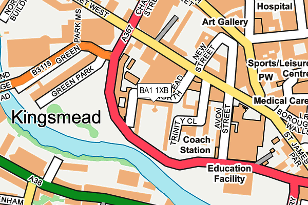 BA1 1XB map - OS OpenMap – Local (Ordnance Survey) BA1 1XB map - OS OpenMap – Local (Ordnance Survey)