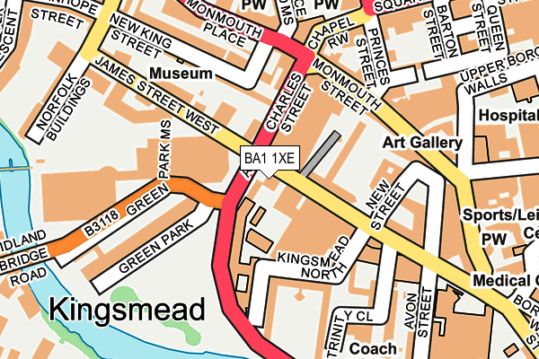BA1 1XE map - OS OpenMap – Local (Ordnance Survey) BA1 1XE map - OS OpenMap – Local (Ordnance Survey)