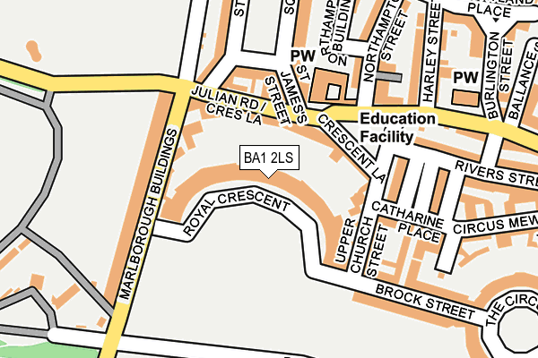 BA1 2LS map - OS OpenMap – Local (Ordnance Survey) BA1 2LS map - OS OpenMap – Local (Ordnance Survey)