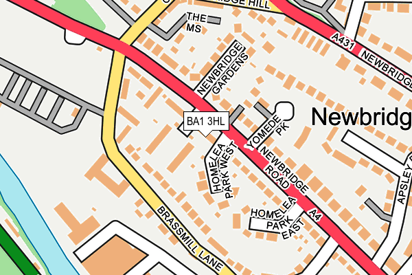 BA1 3HL map - OS OpenMap – Local (Ordnance Survey) BA1 3HL map - OS OpenMap – Local (Ordnance Survey)