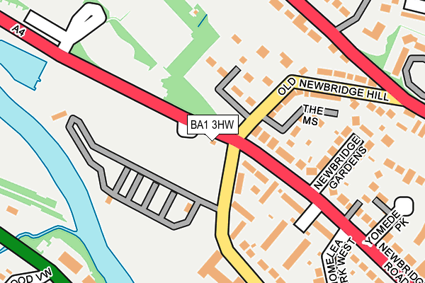 BA1 3HW map - OS OpenMap – Local (Ordnance Survey) BA1 3HW map - OS OpenMap – Local (Ordnance Survey)