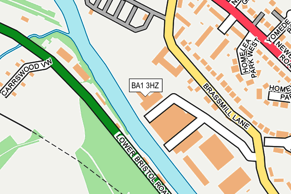 BA1 3HZ map - OS OpenMap – Local (Ordnance Survey) BA1 3HZ map - OS OpenMap – Local (Ordnance Survey)