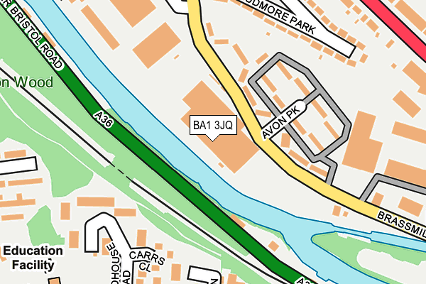 BA1 3JQ map - OS OpenMap – Local (Ordnance Survey) BA1 3JQ map - OS OpenMap – Local (Ordnance Survey)