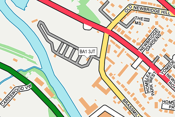 BA1 3JT map - OS OpenMap – Local (Ordnance Survey) BA1 3JT map - OS OpenMap – Local (Ordnance Survey)