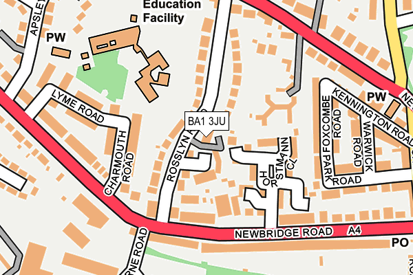 BA1 3JU map - OS OpenMap – Local (Ordnance Survey) BA1 3JU map - OS OpenMap – Local (Ordnance Survey)